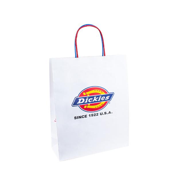 Custom Printed Logo Luxury White Paper Bag Retail Boutique Shopping Gift Paper