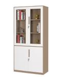 Modern Style Metal Display Cabinet Office Sliding Glass Door With Lock