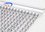 Silver Interior Shiny Decoration 1.7mm Fly Screen Chain Curtain