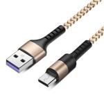 Fast Charing QC 3.0 / 2.0 Nylon Braided Usb Cable , Nylon Type C Cable For