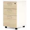 Buy cheap Wooden Melamine Office Furniture Small Mobile Storage Cabinet With 3 Sliding from wholesalers