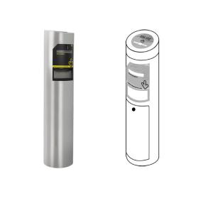 Wholesale 304 Stainless Steel Drop Card Collector Wire Drawing Cylinder For Visitor Management System from china suppliers