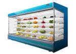 Vegetable Open Air Chiller Multideck Juice Fruit Mall Refrigerator