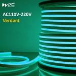 120LEDs Neon Rope Lights Dimmable 110V 220V Cuttable Remote Control Strip Light