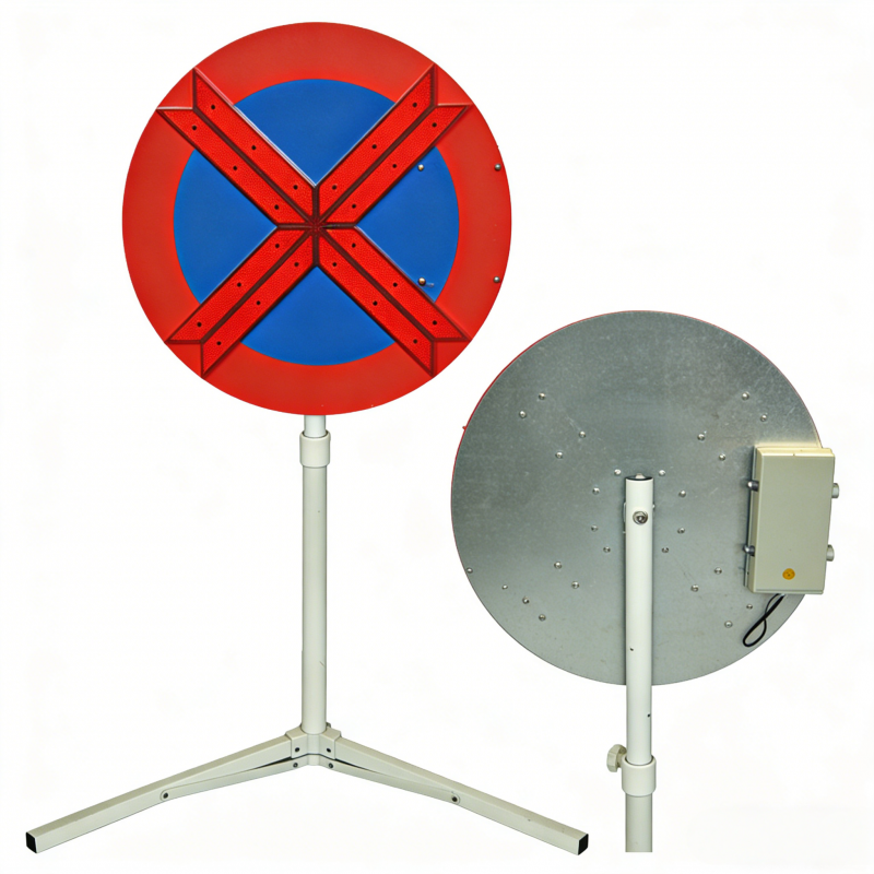 Height Adjustable 500mm LED Arrow Sign Board