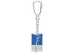 Custom Iron Stamped Iron / Brass / Copper Football Club Key Chain with Soft