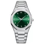 Arabic Dial Watch Ultra Thin Men′s Stainless Steel Sapphire Glass Waterproof