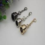 DIY high-grade leather accessories 10mm gold metal tassel hat bell charm for bag