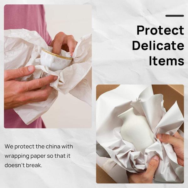 Decorative Wrapping Tissue Paper Rolls Lightweight 17gsm Tissue Paper Roll For Packaging