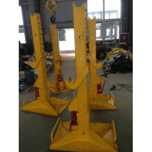 20T Electrical Cable Pulling Tools Adjustable Cable Drum Stand With Wheels