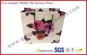 Wholesale Cotton Handles Custom Paper Gift Bags , Offset Printing Paper Hand Bags from china suppliers