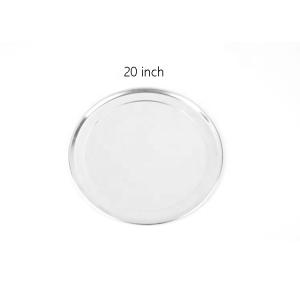 Wholesale 20 inch round aluminum pizza pan pizza tray baking tray from china suppliers