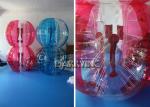 Outdoor Inflatable Kids Toys 1.8M TPU Material Half Blue Bubble Ball / Red
