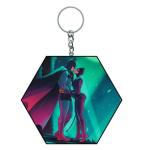 Custom DIY Animation Character Double Sided Acrylic Keychain Stainless Steel