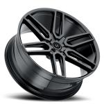 20x10 inch black milled custom forged monoblock alloy wheel chrome rims