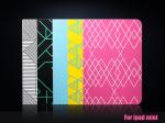 Ipad mini geometry pu leather case