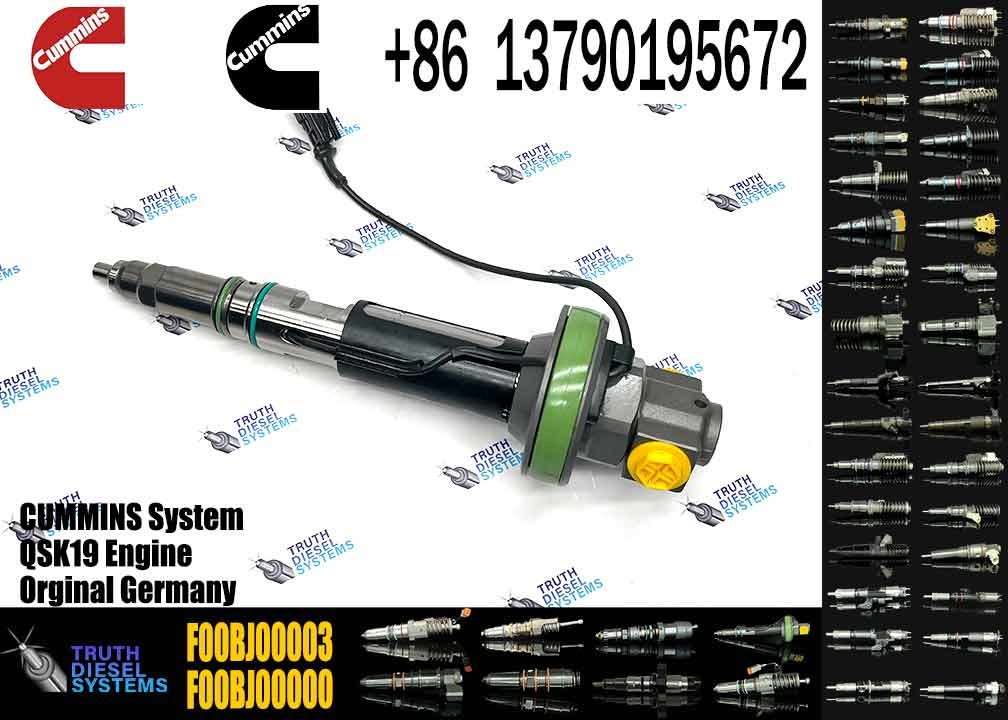 Common Rail Fuel Injector 288-2078 2882078 F00BJ00002 F00BJ00003 for Cummins QSK19 QSK60 Engine