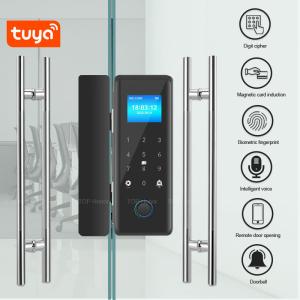 Wholesale TFT Screen Punch Free Smart Fingerprint Door Lock Tuya Remote Access For Office from china suppliers