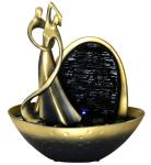 Golden Color Decorative Table Top Water Fountains In Dancer Shape