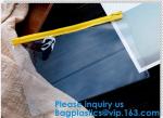 Custom Logo PVC Vinyl Clear Zipper Slider Pouch Transparent Soft Bikini Cosmetic