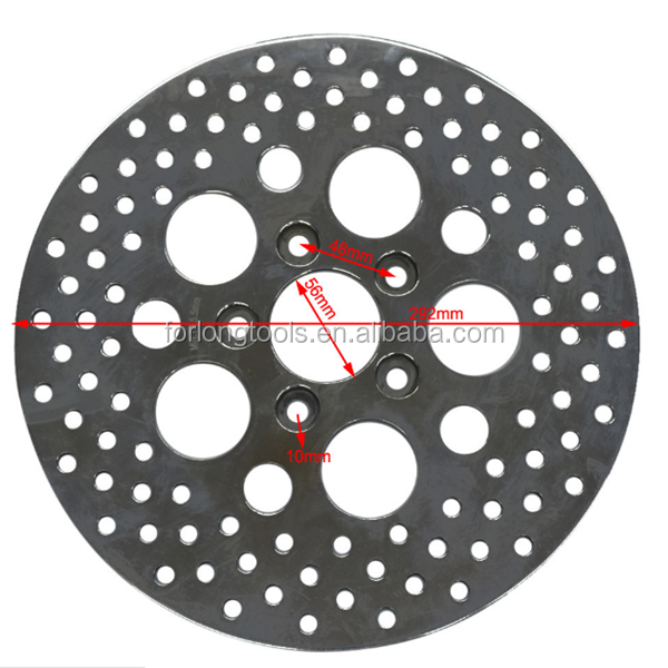 Fixed 5.0mm Thickness 11.8 INCH 299MM Stainless Steel Front Brake Disc Rotor for Harley Davidson and Durable Design