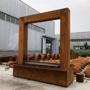 Wholesale Modern Outdoor Water Fountain Rusty Corten Steel Garden Water Feature from china suppliers
