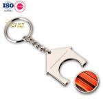 Supermarket Coin Key Chain Holder Metal Trolley Token Keyring Personalised