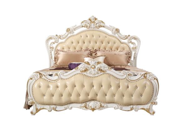 Joyful Ever high end Classic bedroom furniture leather upholstered Headboard