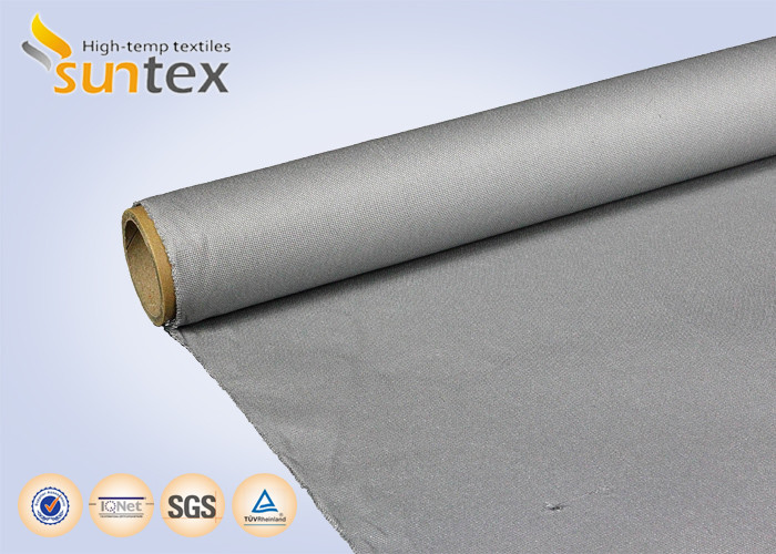 High Temperature Resistant PU Coated Fiberglass Fabric 0.7mm For Fireproof Blanket