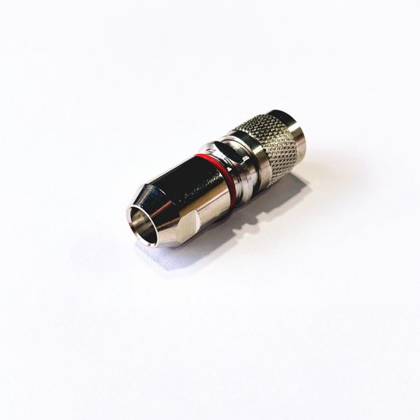 TNC Male RF Connector with Nickel Plated Brass Body and Super-flexible Feeder for DC-3GHz Applications