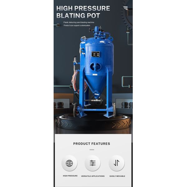Mixed Water Sand Blaster High Pressure Sandblasting Pot