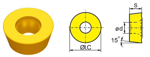 RDKM1204MO,RCKT10T3MO,RCKT1206MO,Long Service Life Custom Carbide Inserts / Tungsten Indexable Milling Inserts