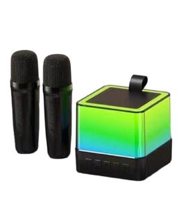 Wholesale Multi-Color LED Mini Cube Speaker 89mm Sound Perfect for Parties and Karaoke in Black/White/Pink from china suppliers