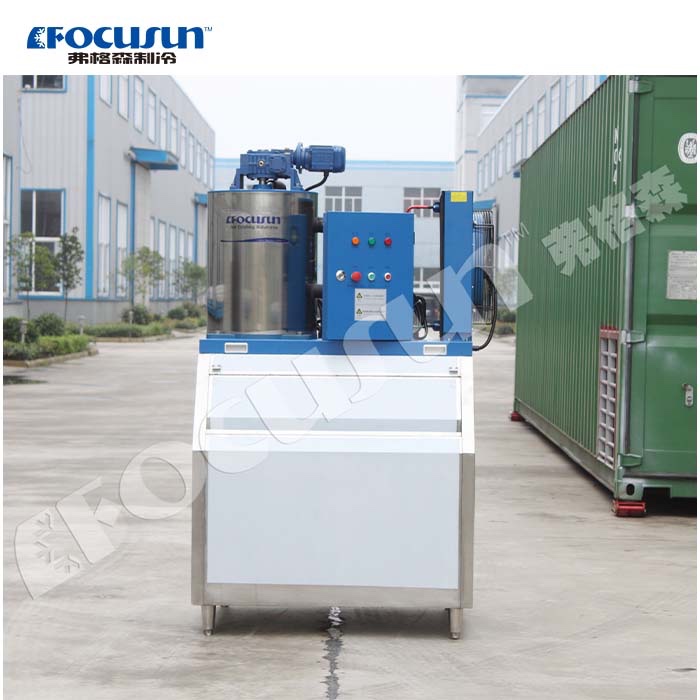 2T Flake Ice Machine for 900kg Ice Storage Capacity by Focusun Core Components Other