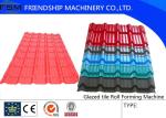 PLC Control 18 Forming stations,Speed 5m/min Glazed Tile Roll Forming Machine