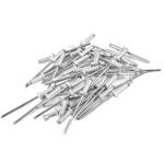 Bright Solid Aluminum Rivets , Domed Head Rivet 3.2×30mm size