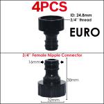 Garden Water Hose Tap Connector Plastic Quick Hose Adaptor Accessories 1/2 inch
