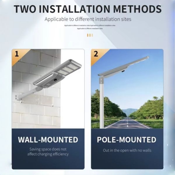 LED Street Light Outdoor High Quality Waterproof Integrated Solar Street Light With MPPT boost controller