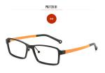 Boy Girl Kids Eyeglass Frames Square Multiple Color Dark Blue Non - Toxic