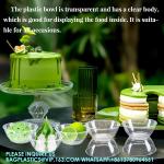 12oz 9oz 6oz Hard Plastic Bowls, Clear Salad Bowl Disposable Soup Ice Cream