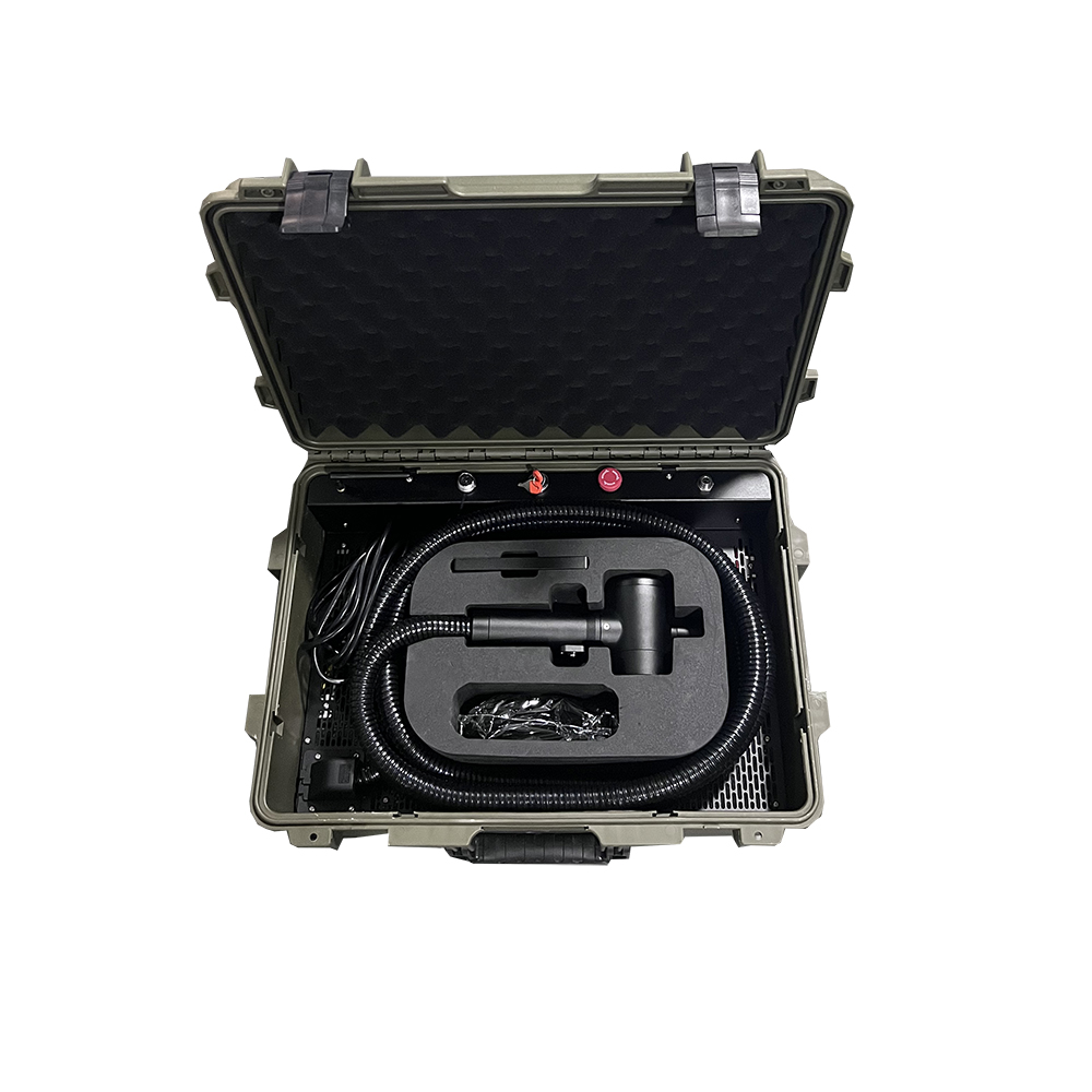 100w Grey-Green Suitcase Fiber Laser Cleaner Contact Us For A Big Discount Fiber Laser Cleaning Machine Promotion