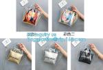 fashion shopping clear pvc tote bag, Luxury PVC Printed Women Handbags,