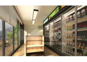 Wholesale Quick Install Prefab Tiny House Light Steel Frame Mobile Kiosk Storage Room from china suppliers