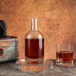 500ml 750ml Glass Liquor Bottle for Whiskey Vodka Custom Make Industrial