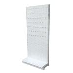 Single Side Supermarket Display Racks Pegboard Display Stand Lightweight