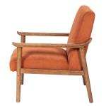 Mail Packing Custom Nordic Upholstered Single Sofa Chair Wood and Fabric