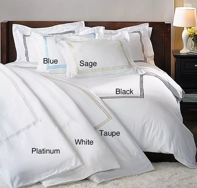 Nantong Luxury Duvet Bedding Sets With Stitch Embroidery Covers For King Size Bed