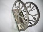 Creative golden paper towel rack with hollow patterns, stainless steel towel