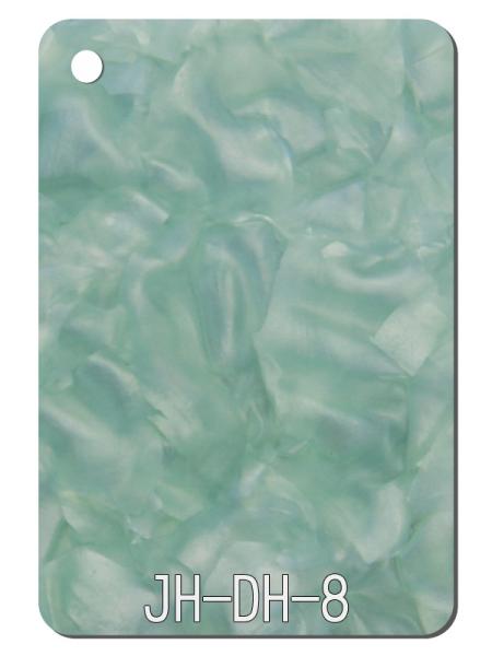 Green Petal Patterned PMMA Acrylic Sheet Plastic Plate Home Furniture Display