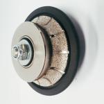 85mm Demi Bullnose Vacuum Brazed Diamond Tools Blades Granite Countertop